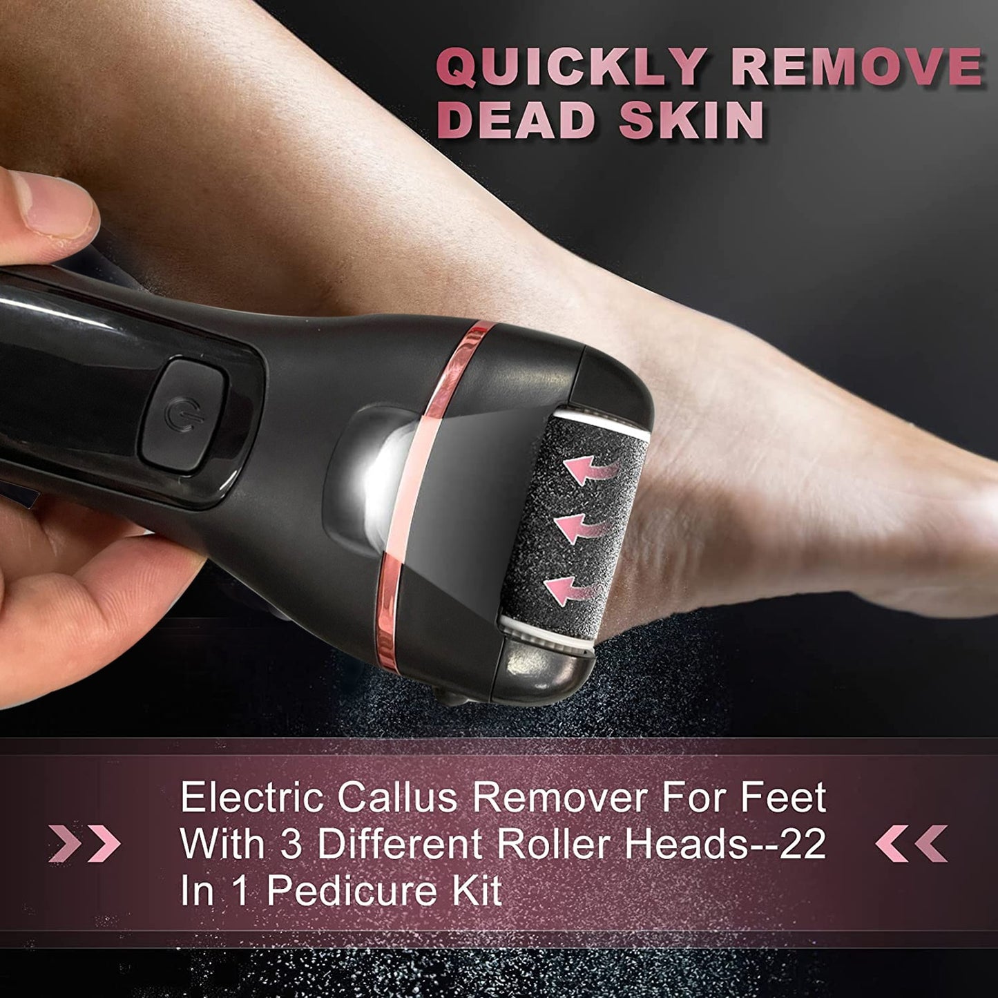 LAVENE Electric Foot File Callus Remover Sets