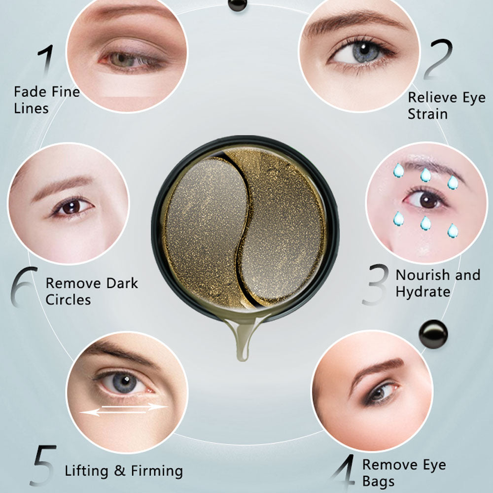 LAVENE Eye Masks Black Pearl Eye Patches