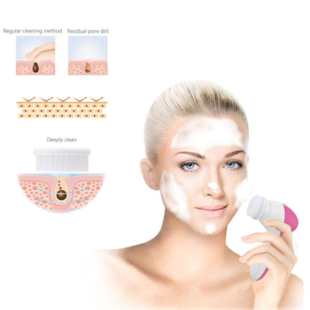 LAVENE 5 IN 1 Electric Face Cleansing Brush
